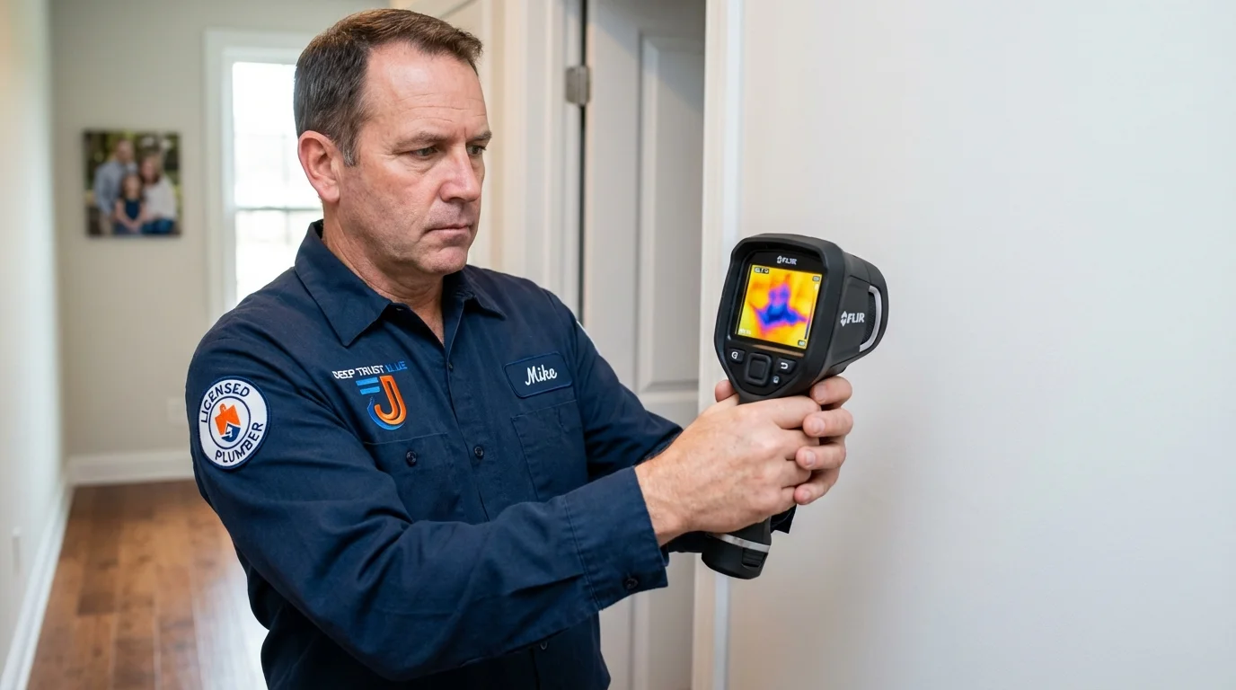 Thermal imaging leak detection by Johns Plumbing LLC in Raymore